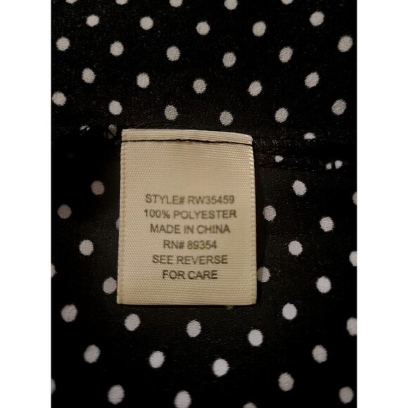 Ultra Flirt by Ikeddi Juniors' Smocked Cold-Shoulder Top Black Dot XL RW35459 - Picture 9 of 11